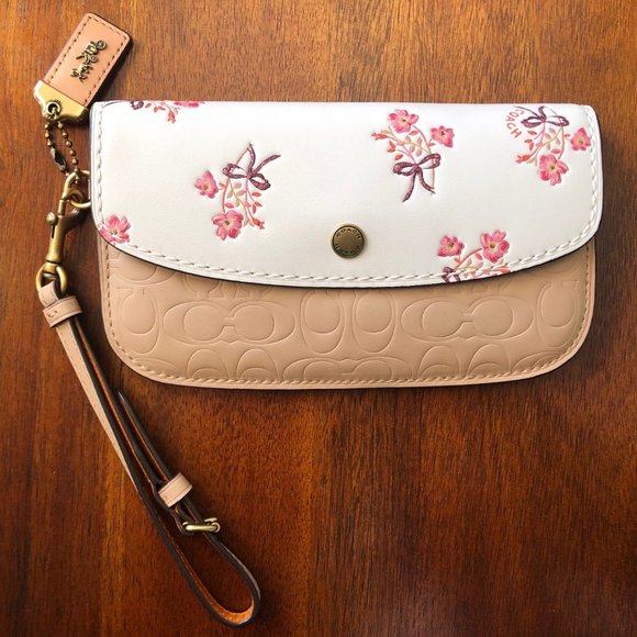 coach floral bow print
